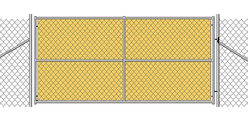 Pro-Line Fencing swing gate rental.