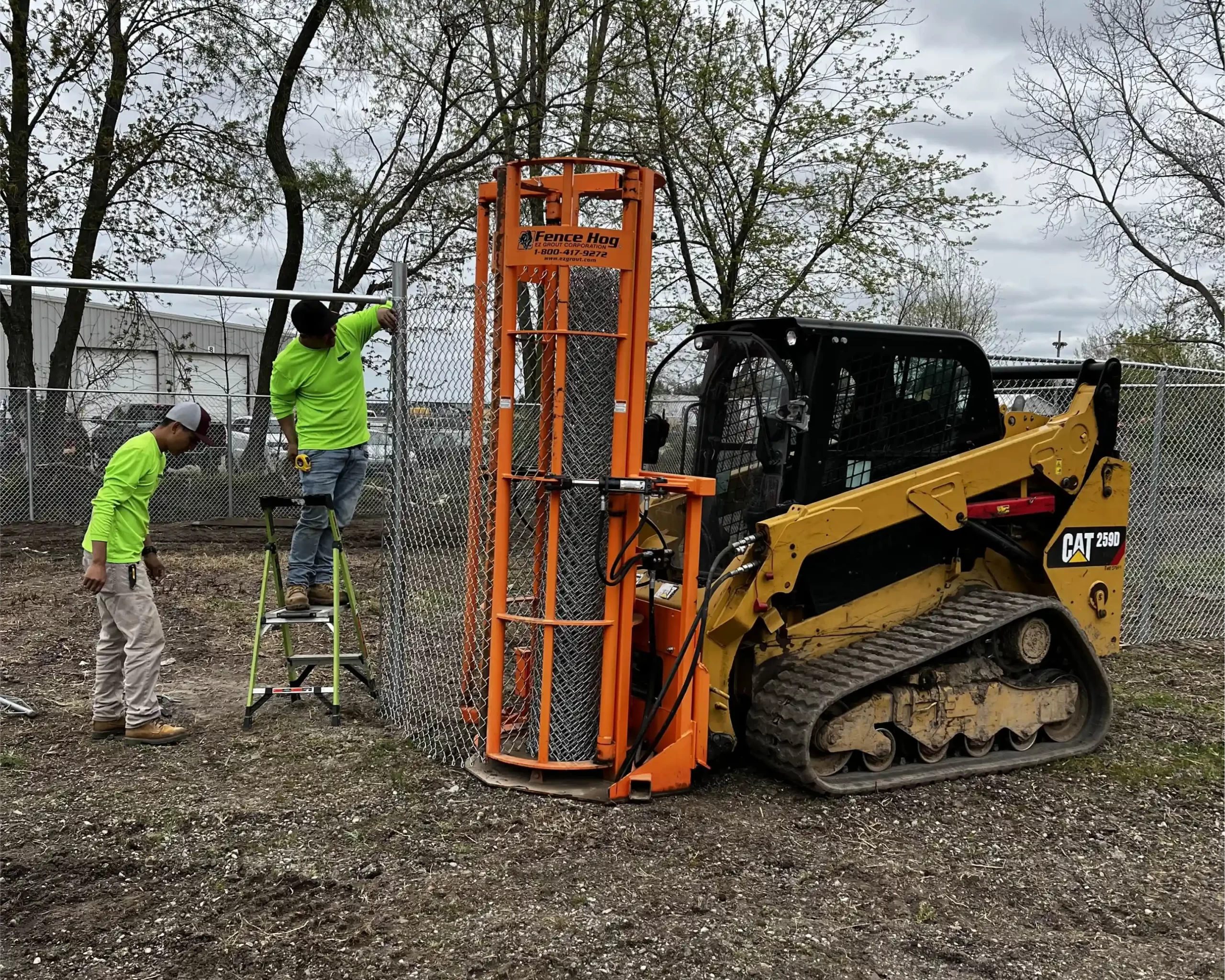 no climb chain link security fence installation west michigan